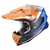 Moto prilba SCORPION VX-22 AIR BETA matná modro/oranžová - Veľkosť M