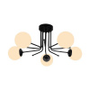 Čierne stropné svietidlo Squid Lighting Star, výška 34 cm