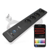 EMOS GoSmart predlžovací kábel 2 m / 4 zásuvky / s vyp. / s USB / biely-čierny / PVC / 1,5 mm2