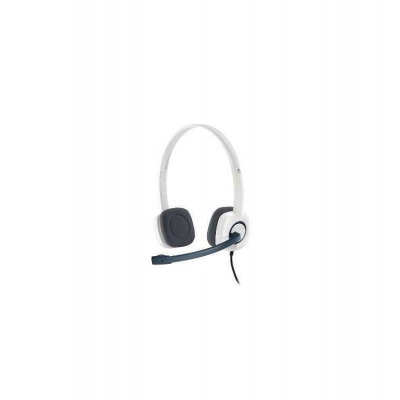 Logitech® H150 Stereo Headset - CLOUD WHITE - ANALOG (981-000350)