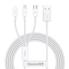 BASEUS CAMLTYS-02 Superior Fast Charging Datový, 3v1 USB-C, Lightning, MicroUSB, 1,5m