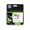 HP 3ED78A (712), originálny atrament, purpurový, 3 x 29 ml, 3-Pack