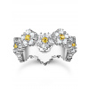 Thomas Sabo TR2337-051-4-54 Ring - Blume mit Steinen silber Damen