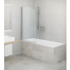 ROTH SWING 85cm vaňová zástena otváracia, sklo transparent - 00 brillant
