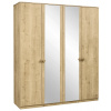 CLK Štvordverová skriňa so zrkadlami Cody-dub svetlý