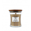WoodWick Santal Myrrh vonná svíčka s dřevěným knotem 275 g