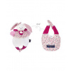 Doudou et Compagnie DC3825 králik čerešňová červená ružová 30 cm