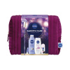 Nivea Bag Smooth Care telové mlieko 400 ml + sprchovací gél 250 ml + deospray 50 ml + Labello balzam na pery 4,8 g darčeková sada
