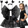 Verk Dětský kostým Halloween čarodějnice, pavouk, černá 26115