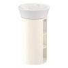DURAVIT White Tulip samostatne stojaca skrinka pod umývadlo, 2 poličky zľava a zprava, 350 x 410 x 751 mm, nordická biela vysoký lesk, WT42390H4H4