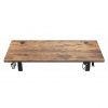 Kancelársky výškovo nastaviteľný stôl, industriálny vzhľad, 140cm BR01-140 loft
