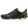 Mizuno Wave Exceed Tour 5 CC - black/silver/techgreen - Čierny, Zelený, Strieborný