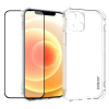Kryt + tvrdené sklo 2,5D ENKAY pre Apple iPhone 13 - zosilnené rohy - gumový - priehľadný