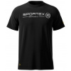 Sportex Rybárske Tričko T-Shirt Čierne s Logom - XXL