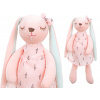 KIK Plyšový maskot králík růžový 35cm
