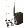 Planet IoT/M2M priemyselná brána, 1xWAN+3xLAN 1Gb, 2xLTE, WiFi ac, 3xCOM, I/O, DIN, IP30, -35/+75C, 9-36VDC