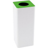 Odpadkový kôš na triedený odpad Caimi Brevetti Centolitri W, 100 l – zelený, sklo