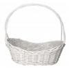 Darčekový kôš prútený biely