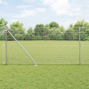 zahrada-XL Plot s stĺpmi Strieborná 0.8 x 10 m Oceľ 3351924