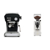 Ascaso Dream ONE, Dark Black + Eureka Mignon XL, CR white