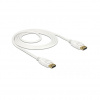 Kábel Delock DisplayPort - DisplayPort 1.5m biely (85509) OUTLET (85509)