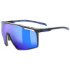 UVEX MTN PERFORM Black/Blue Matt/Mirror Blue 2023 sportovní brýle na veškeré outdoorové aktivity