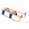 vidaXL Skladacie sane, drevené 110 cm - Béžová - 56130-11157