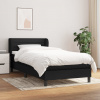 vidaXL Posteľný rám boxspring s matracom čierny 80x200 cm látka - Čierna - 176639-110821