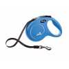 FLEXI New Classic vodítko modré L 5m do 50kg - opasok