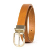 Dámsky kožený opasok NOBLEHIDE GOLD, 2.5 cm, Koňakový