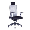 OFFICE PRO s.r.o. Kancelárska stolička CALYPSO XL, pevný podhlavník, sivá