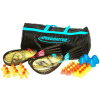 Speedminton set pre školy - 10ks rakiet (5x červená/5x modrá) 58cm, 175g; taska, 30ks Spee