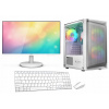 Sada WHITE Gaming Ryzen 5 5600G 16GB RX VEGA7 SSD 512GB M.2 WIFI W11 24