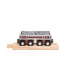 Bigjigs Rail Dlhý vagónik s uhlím + 2 koľaje Bigjigs Rail Dlhý vagónik s uhlím + 2 koľaje