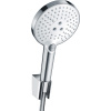 Hansgrohe RAINDANCE SELECT S 120 sada so sprchovým držiakom, 1,6 m, biela / chróm, 26721400