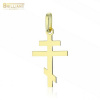 Zlatý prívesok Au585/000 14k Pravoslávny krížik - Rozmer: 2.6