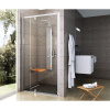 RAVAK PDOP2-100 Sprchové dvere do niky biele/biele + transparent, 03GA0101Z1