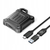 Zosilnená disková kapsa Orico XAM2 M.2 2230 USB-C 3.2 taktická - čierna