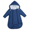 Kombinézka s kapucňou do autosedačky, kočíka Lux Baby Nellys ®prošívaná - granát 68 (3-6m)