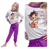Pyžamo, župán - Marcinkowski pyžamy veľkosť 110 fialová (Dievčenské pyžama 100% bavlna Purple Kitty 110)