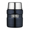 Thermos Style se skládací lžící a šálkem tmavě modrá Modrá termoska 470 ml