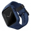 Remienok UNIQ Monos 2 v 1 remienok a ochranné puzdro na Apple Watch 44/45 mm modrý UNIQ-45MM-MONOSBLU