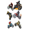 CUKROVÁ TLAČ jedlý obrázok na tortu Cukrová hmota MOTOCROSS CROSS MOTOR SADA 3