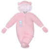 Zimná kombinézka New Baby Nice Bear ružová - 68 (4-6m)