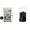 Profitec GO, brushed stainless steel + Eureka Mignon Turbo, BL black