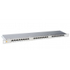 Patch panel Solarix SX24HD-6-STP-SL STP cat6 24p. 0,5U, s vyvazovací lištou