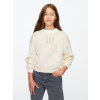 GAP Detská oversize mikina s logom Béžová XS Béžová Béžová