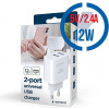 GEMBIRD TA-UC-2A12-01, Nabíjačka, 2x USB-A, 12W