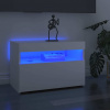zahrada-XL TV skrinka s LED svetlami lesklá biela 60x35x40 cm 804421