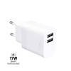 Síťová nabíječka FIXED s 2xUSB výstupem, 17W Smart Rapid Charge, bílá FIXC17N-2U-WH